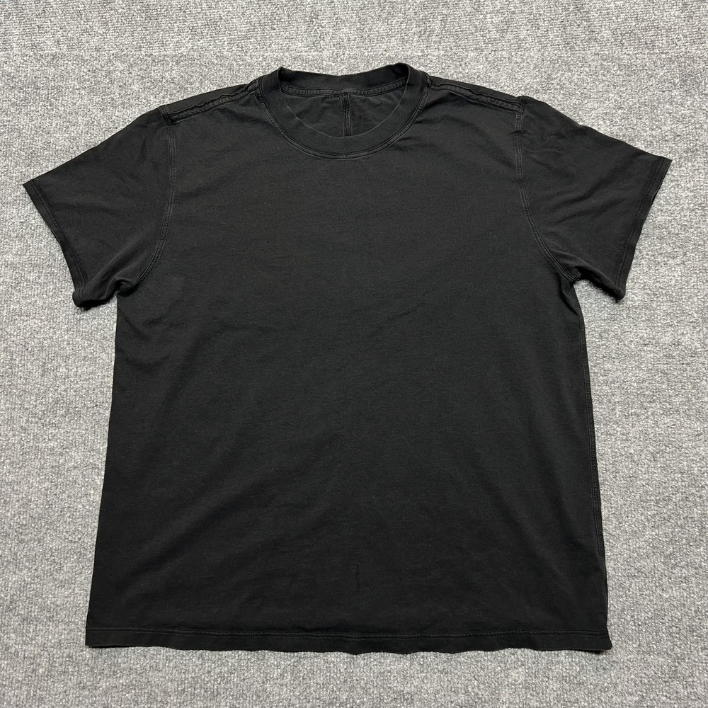 Lululemon Shirt Womens Large Black Short Sleeve Cotton Tee Casual Everyday Top